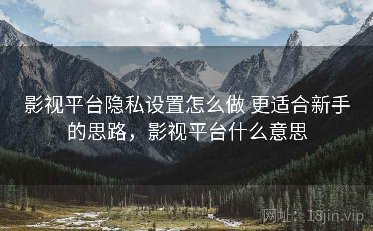 影视平台隐私设置怎么做 更适合新手的思路,影视平台什么意思 影视平台隐私设置怎么做 更适合新手的思路,影视平台什么意思