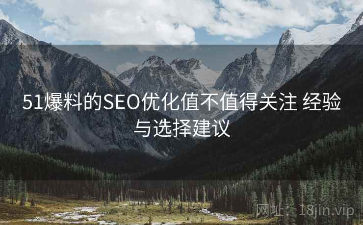51爆料的SEO优化值不值得关注 经验与选择建议