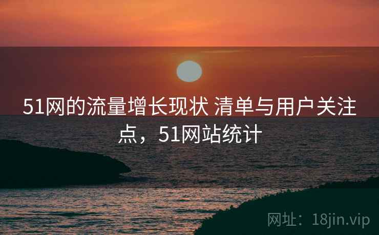51网的流量增长现状 清单与用户关注点，51网站统计