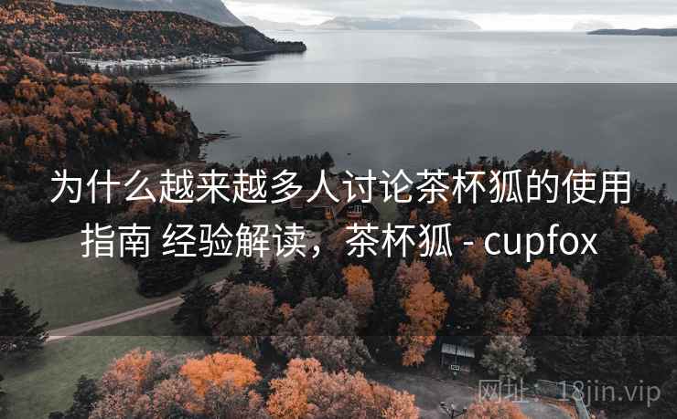 为什么越来越多人讨论茶杯狐的使用指南 经验解读，茶杯狐 - cupfox